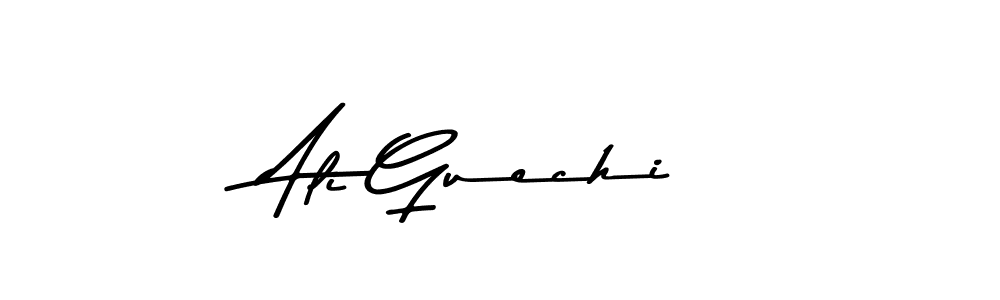 Make a beautiful signature design for name Ali Guechi. With this signature (Asem Kandis PERSONAL USE) style, you can create a handwritten signature for free. Ali Guechi signature style 9 images and pictures png