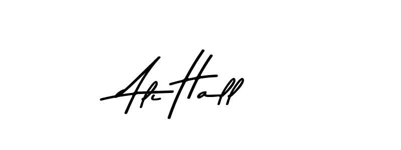 Design your own signature with our free online signature maker. With this signature software, you can create a handwritten (Asem Kandis PERSONAL USE) signature for name Ali Hall. Ali Hall signature style 9 images and pictures png