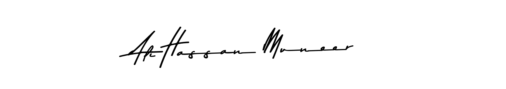 The best way (Asem Kandis PERSONAL USE) to make a short signature is to pick only two or three words in your name. The name Ali Hassan Muneer include a total of six letters. For converting this name. Ali Hassan Muneer signature style 9 images and pictures png