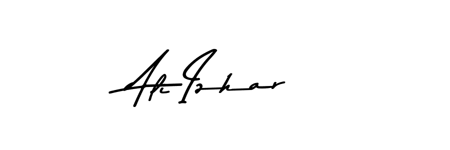 Design your own signature with our free online signature maker. With this signature software, you can create a handwritten (Asem Kandis PERSONAL USE) signature for name Ali Izhar. Ali Izhar signature style 9 images and pictures png