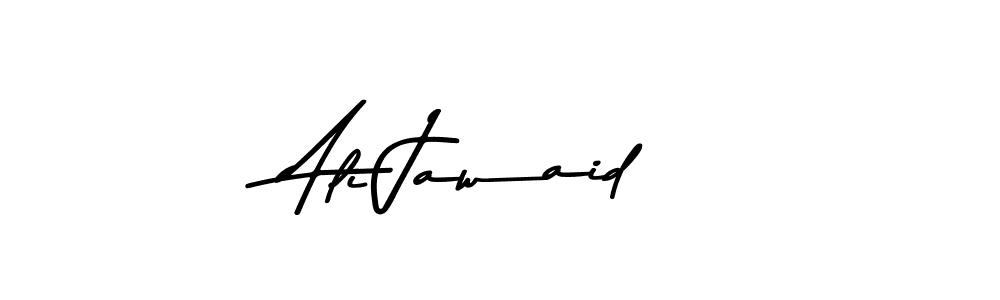 How to make Ali Jawaid name signature. Use Asem Kandis PERSONAL USE style for creating short signs online. This is the latest handwritten sign. Ali Jawaid signature style 9 images and pictures png