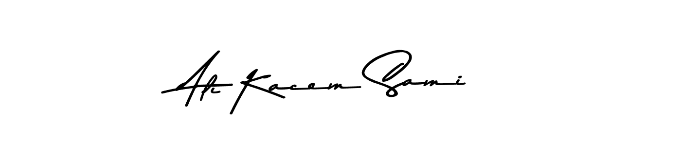 Make a beautiful signature design for name Ali Kacem Sami. Use this online signature maker to create a handwritten signature for free. Ali Kacem Sami signature style 9 images and pictures png