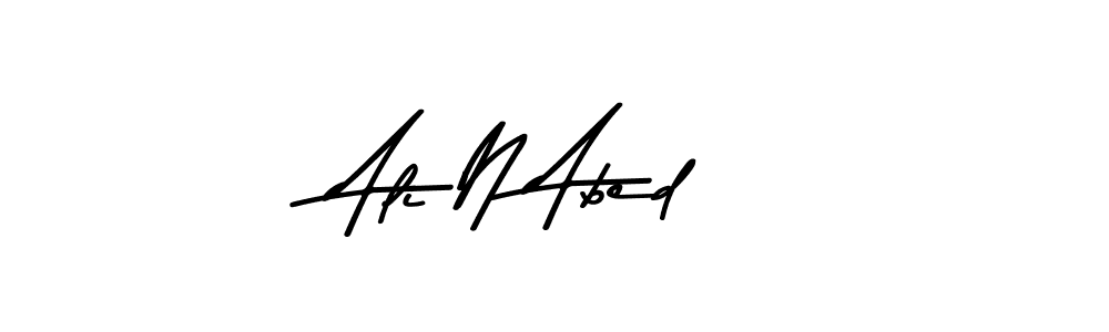 How to make Ali N Abed signature? Asem Kandis PERSONAL USE is a professional autograph style. Create handwritten signature for Ali N Abed name. Ali N Abed signature style 9 images and pictures png