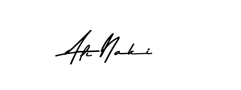 Make a beautiful signature design for name Ali Naki. With this signature (Asem Kandis PERSONAL USE) style, you can create a handwritten signature for free. Ali Naki signature style 9 images and pictures png
