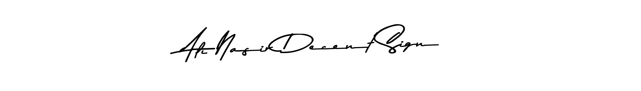 Similarly Asem Kandis PERSONAL USE is the best handwritten signature design. Signature creator online .You can use it as an online autograph creator for name Ali Nasir Decent Sign. Ali Nasir Decent Sign signature style 9 images and pictures png