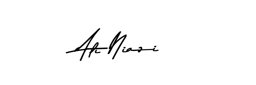 How to make Ali Niazi name signature. Use Asem Kandis PERSONAL USE style for creating short signs online. This is the latest handwritten sign. Ali Niazi signature style 9 images and pictures png