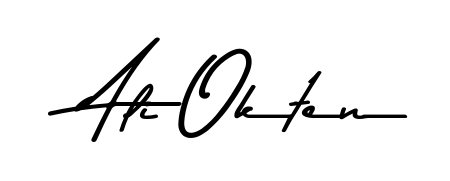 A timeless handwritten aesthetic for Ali Okten. The Asem Kandis PERSONAL USE font gives your signature a handcrafted feel with natural curves. Ali Okten signature style 9 images and pictures png