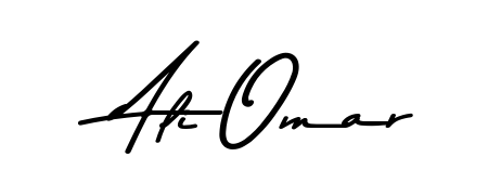 Achieve flawless digital penmanship with Ali Omar name in Asem Kandis PERSONAL USE font. The perfect tool for creating online signatures. Ali Omar signature style 9 images and pictures png