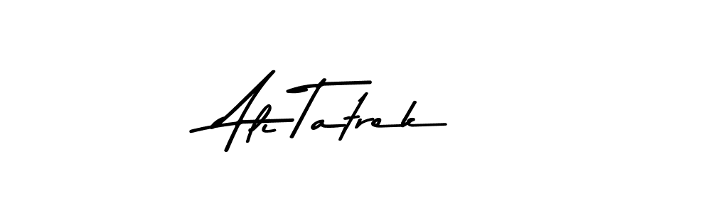 Design your own signature with our free online signature maker. With this signature software, you can create a handwritten (Asem Kandis PERSONAL USE) signature for name Ali Tatrek. Ali Tatrek signature style 9 images and pictures png