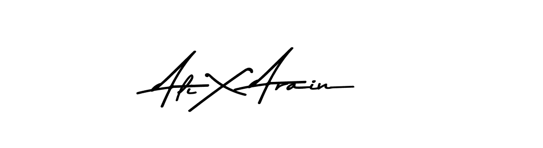 Make a beautiful signature design for name Ali X Arain. With this signature (Asem Kandis PERSONAL USE) style, you can create a handwritten signature for free. Ali X Arain signature style 9 images and pictures png