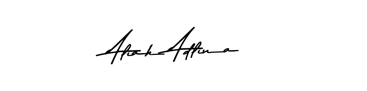 The best way (Asem Kandis PERSONAL USE) to make a short signature is to pick only two or three words in your name. The name Aliah Adlina include a total of six letters. For converting this name. Aliah Adlina signature style 9 images and pictures png