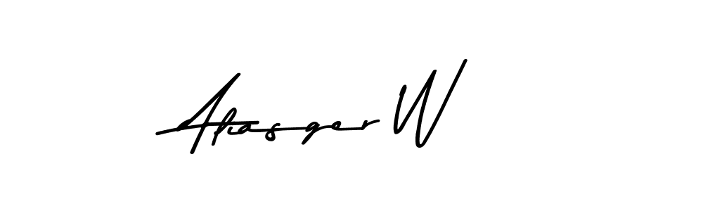 Create a beautiful signature design for name Aliasger W. With this signature (Asem Kandis PERSONAL USE) fonts, you can make a handwritten signature for free. Aliasger W signature style 9 images and pictures png