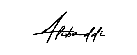 Generate high-definition signature styles for Alibaddi. The Asem Kandis PERSONAL USE typeface ensures crisp legibility and sophisticated design. Alibaddi signature style 9 images and pictures png