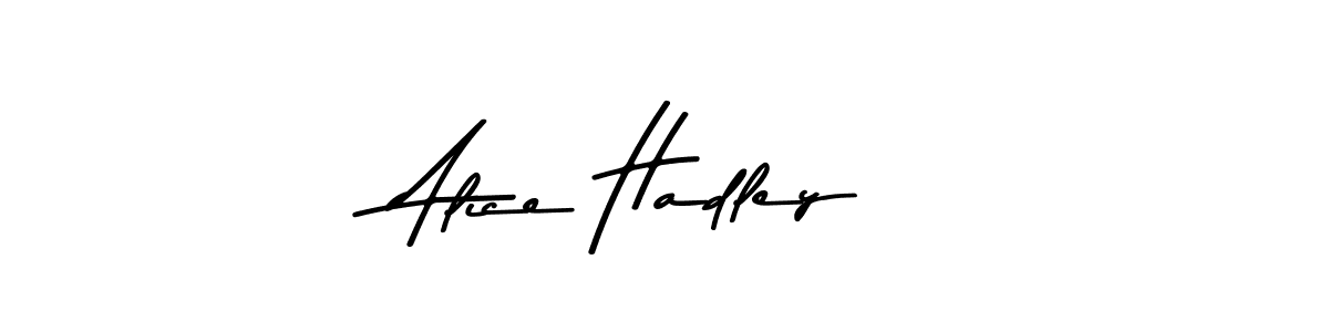 The best way (Asem Kandis PERSONAL USE) to make a short signature is to pick only two or three words in your name. The name Alice Hadley include a total of six letters. For converting this name. Alice Hadley signature style 9 images and pictures png