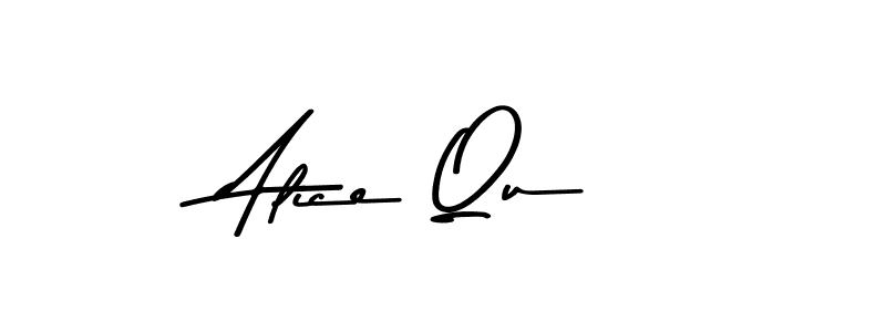 if you are searching for the best signature style for your name Alice Qu. so please give up your signature search. here we have designed multiple signature styles  using Asem Kandis PERSONAL USE. Alice Qu signature style 9 images and pictures png