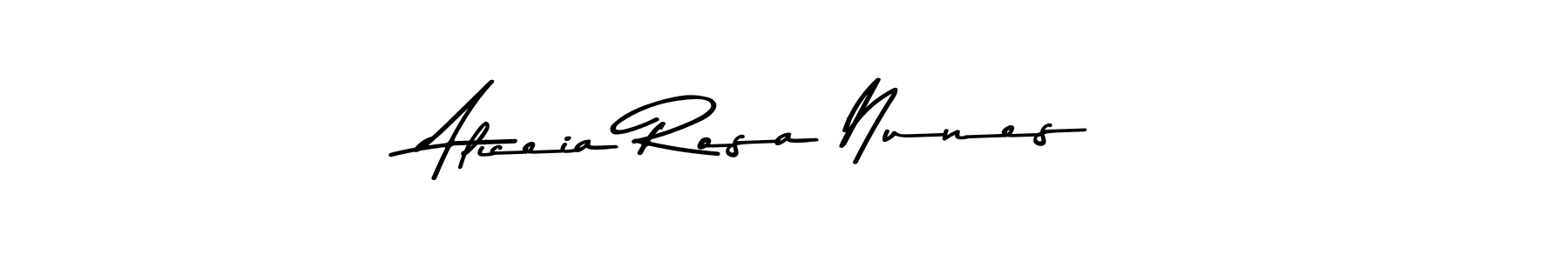 The best way (Asem Kandis PERSONAL USE) to make a short signature is to pick only two or three words in your name. The name Aliceia Rosa Nunes include a total of six letters. For converting this name. Aliceia Rosa Nunes signature style 9 images and pictures png