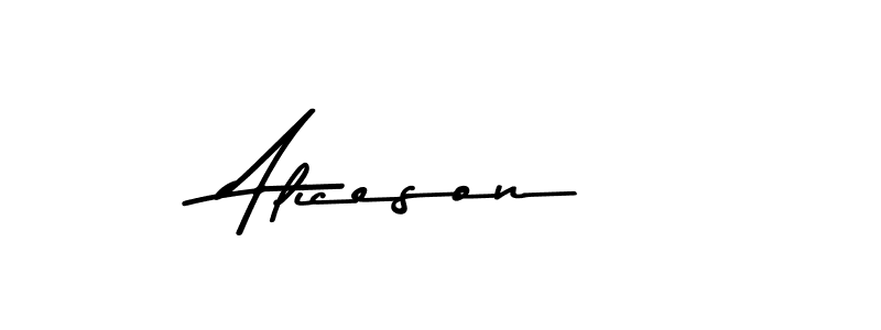 How to Draw Aliceson signature style? Asem Kandis PERSONAL USE is a latest design signature styles for name Aliceson. Aliceson signature style 9 images and pictures png