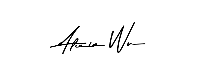 Design your own signature with our free online signature maker. With this signature software, you can create a handwritten (Asem Kandis PERSONAL USE) signature for name Alicia Wu. Alicia Wu signature style 9 images and pictures png