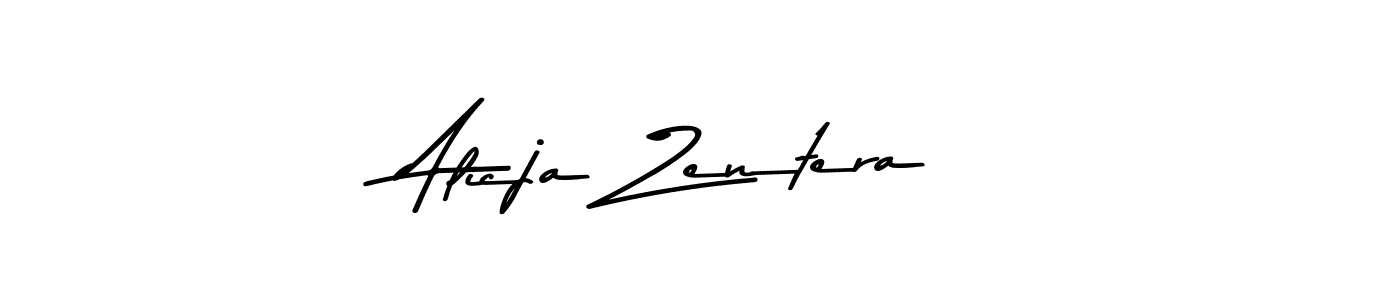 Also You can easily find your signature by using the search form. We will create Alicja Zentera name handwritten signature images for you free of cost using Asem Kandis PERSONAL USE sign style. Alicja Zentera signature style 9 images and pictures png