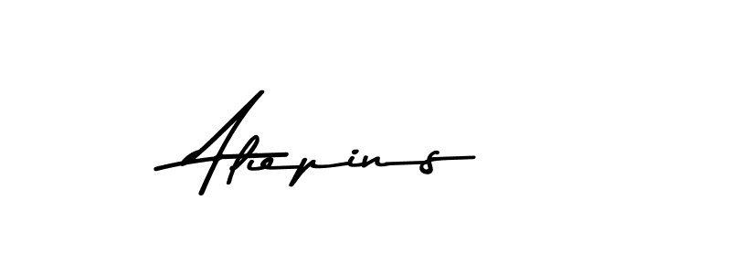 Create a beautiful signature design for name Aliepins. With this signature (Asem Kandis PERSONAL USE) fonts, you can make a handwritten signature for free. Aliepins signature style 9 images and pictures png