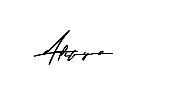 Make a beautiful signature design for name Alifya. With this signature (Asem Kandis PERSONAL USE) style, you can create a handwritten signature for free. Alifya signature style 9 images and pictures png