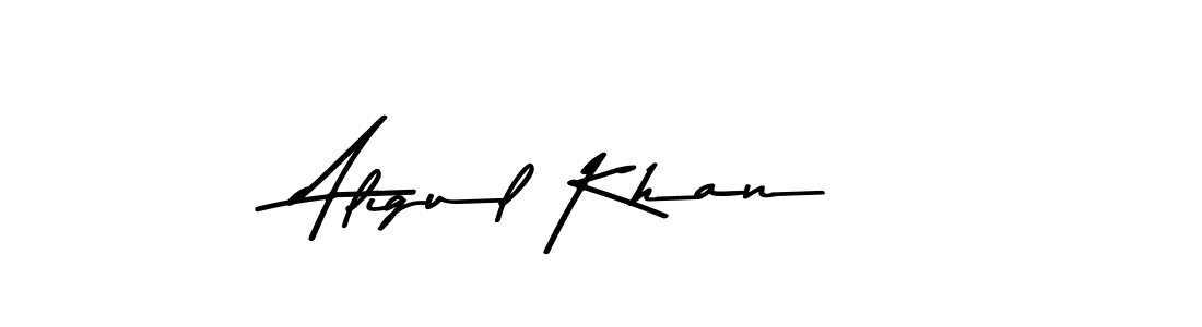 How to Draw Aligul Khan signature style? Asem Kandis PERSONAL USE is a latest design signature styles for name Aligul Khan. Aligul Khan signature style 9 images and pictures png