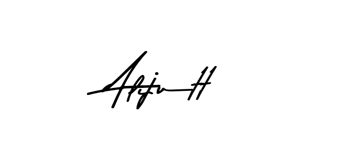 Create a beautiful signature design for name Alijutt. With this signature (Asem Kandis PERSONAL USE) fonts, you can make a handwritten signature for free. Alijutt signature style 9 images and pictures png
