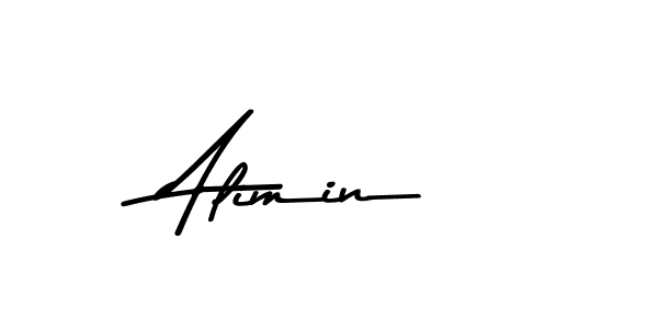 How to make Alimin name signature. Use Asem Kandis PERSONAL USE style for creating short signs online. This is the latest handwritten sign. Alimin signature style 9 images and pictures png