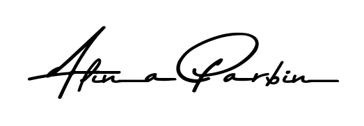 Looking for an artistic signature for Alina Parbin? The Asem Kandis PERSONAL USE calligraphy style gives a sophisticated flow suitable for business cards and emails. Alina Parbin signature style 9 images and pictures png