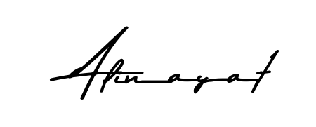Elevate your brand with a stunning Alinayat eSignature. The Asem Kandis PERSONAL USE style provides a balanced, flowing aesthetic for everyday signing. Alinayat signature style 9 images and pictures png
