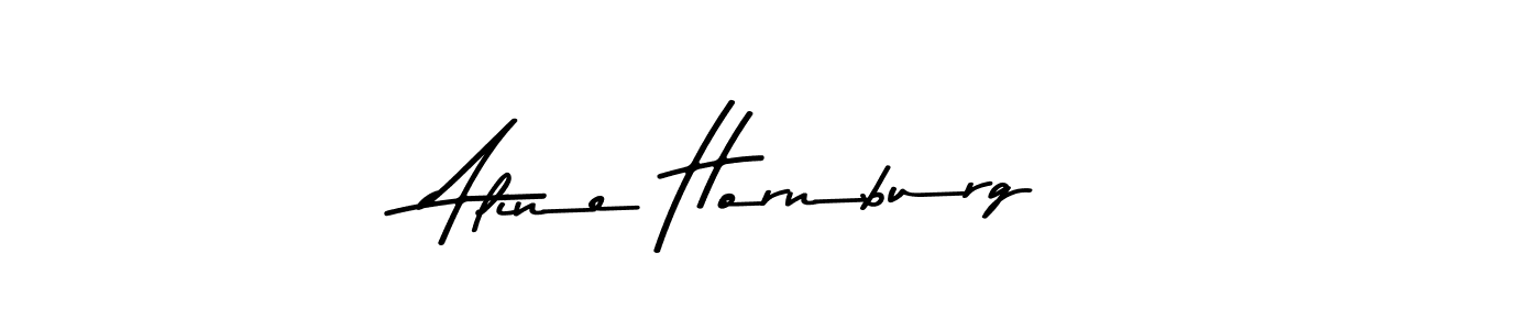 Make a beautiful signature design for name Aline Hornburg. Use this online signature maker to create a handwritten signature for free. Aline Hornburg signature style 9 images and pictures png