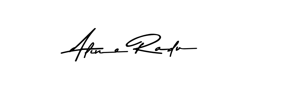 Aline Radu stylish signature style. Best Handwritten Sign (Asem Kandis PERSONAL USE) for my name. Handwritten Signature Collection Ideas for my name Aline Radu. Aline Radu signature style 9 images and pictures png