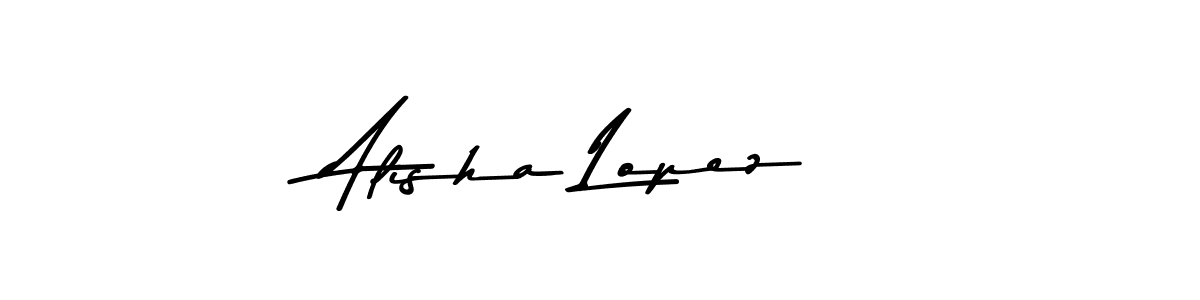 Similarly Asem Kandis PERSONAL USE is the best handwritten signature design. Signature creator online .You can use it as an online autograph creator for name Alisha Lopez. Alisha Lopez signature style 9 images and pictures png