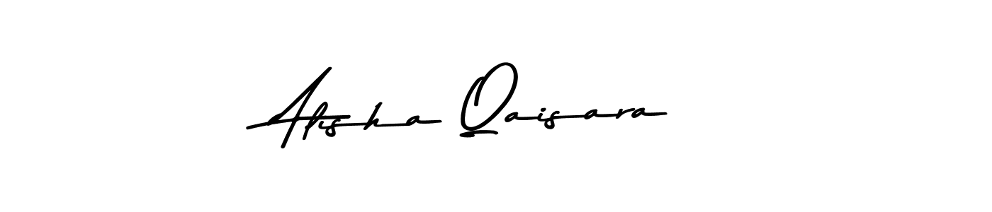 You should practise on your own different ways (Asem Kandis PERSONAL USE) to write your name (Alisha Qaisara) in signature. don't let someone else do it for you. Alisha Qaisara signature style 9 images and pictures png