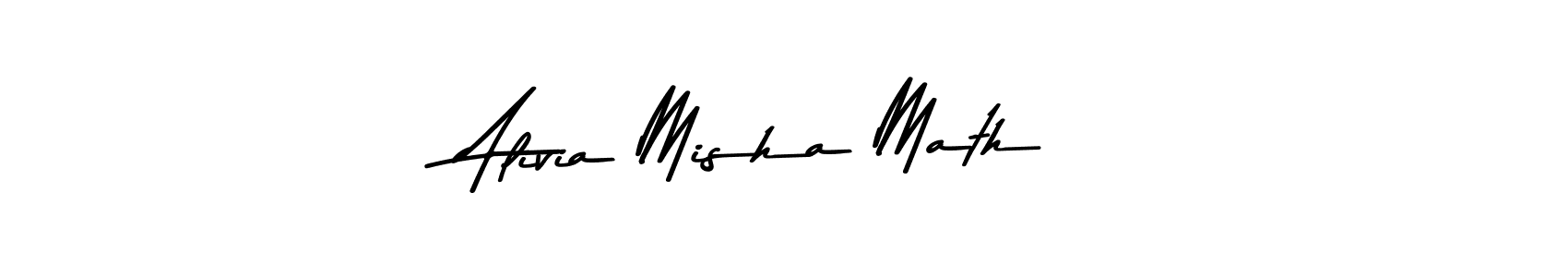 Design your own signature with our free online signature maker. With this signature software, you can create a handwritten (Asem Kandis PERSONAL USE) signature for name Alivia Misha Math. Alivia Misha Math signature style 9 images and pictures png