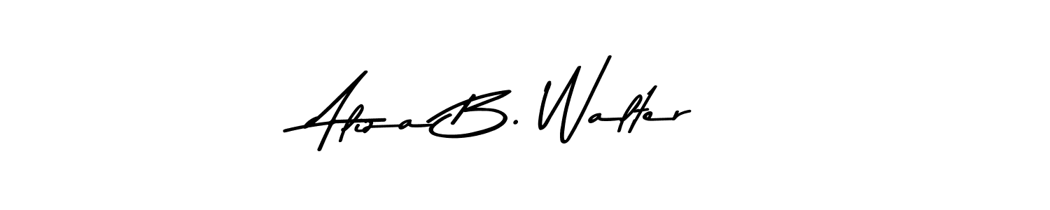 Design your own signature with our free online signature maker. With this signature software, you can create a handwritten (Asem Kandis PERSONAL USE) signature for name Aliza B. Walter. Aliza B. Walter signature style 9 images and pictures png