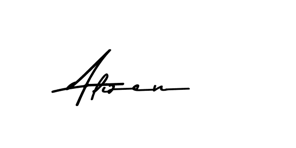 Use a signature maker to create a handwritten signature online. With this signature software, you can design (Asem Kandis PERSONAL USE) your own signature for name Alizen. Alizen signature style 9 images and pictures png