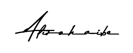 Achieve flawless digital penmanship with Alizohaibe name in Asem Kandis PERSONAL USE font. The perfect tool for creating online signatures. Alizohaibe signature style 9 images and pictures png