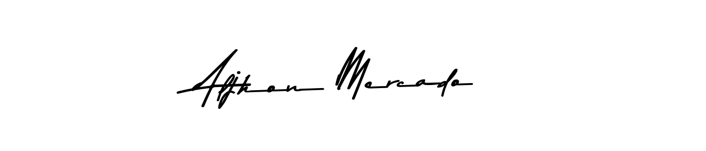 How to make Aljhon Mercado signature? Asem Kandis PERSONAL USE is a professional autograph style. Create handwritten signature for Aljhon Mercado name. Aljhon Mercado signature style 9 images and pictures png