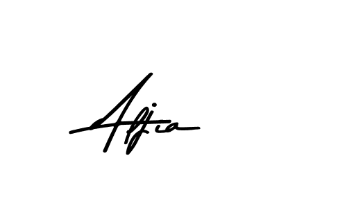 Use a signature maker to create a handwritten signature online. With this signature software, you can design (Asem Kandis PERSONAL USE) your own signature for name Aljia. Aljia signature style 9 images and pictures png