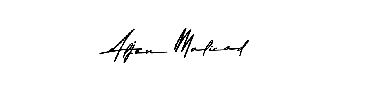 Similarly Asem Kandis PERSONAL USE is the best handwritten signature design. Signature creator online .You can use it as an online autograph creator for name Aljon Malicad. Aljon Malicad signature style 9 images and pictures png