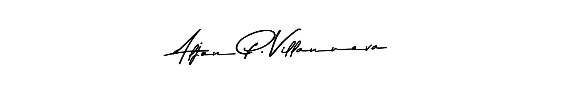 Also You can easily find your signature by using the search form. We will create Aljon P. Villanueva name handwritten signature images for you free of cost using Asem Kandis PERSONAL USE sign style. Aljon P. Villanueva signature style 9 images and pictures png