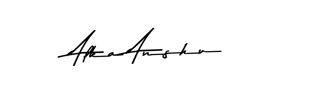 You can use this online signature creator to create a handwritten signature for the name Alka Anshu. This is the best online autograph maker. Alka Anshu signature style 9 images and pictures png