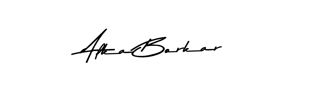 Make a beautiful signature design for name Alka Borkar. With this signature (Asem Kandis PERSONAL USE) style, you can create a handwritten signature for free. Alka Borkar signature style 9 images and pictures png