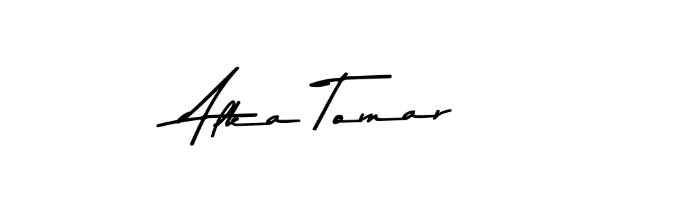 Design your own signature with our free online signature maker. With this signature software, you can create a handwritten (Asem Kandis PERSONAL USE) signature for name Alka Tomar. Alka Tomar signature style 9 images and pictures png
