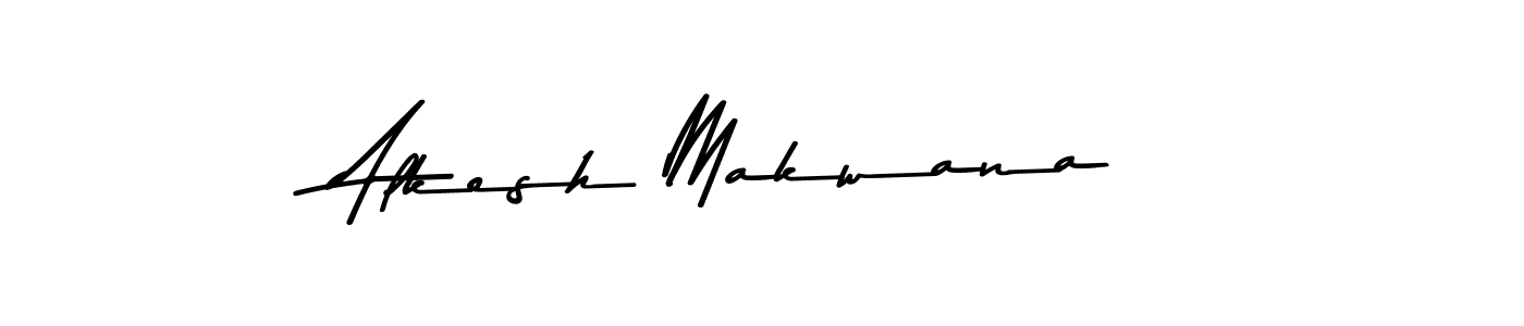 Make a beautiful signature design for name Alkesh Makwana. With this signature (Asem Kandis PERSONAL USE) style, you can create a handwritten signature for free. Alkesh Makwana signature style 9 images and pictures png