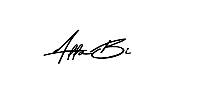 Use a signature maker to create a handwritten signature online. With this signature software, you can design (Asem Kandis PERSONAL USE) your own signature for name Alla Bi. Alla Bi signature style 9 images and pictures png