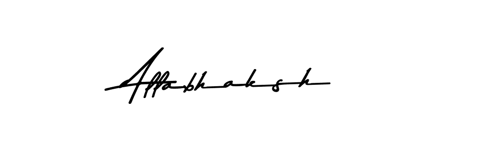 Create a beautiful signature design for name Allabhaksh. With this signature (Asem Kandis PERSONAL USE) fonts, you can make a handwritten signature for free. Allabhaksh signature style 9 images and pictures png