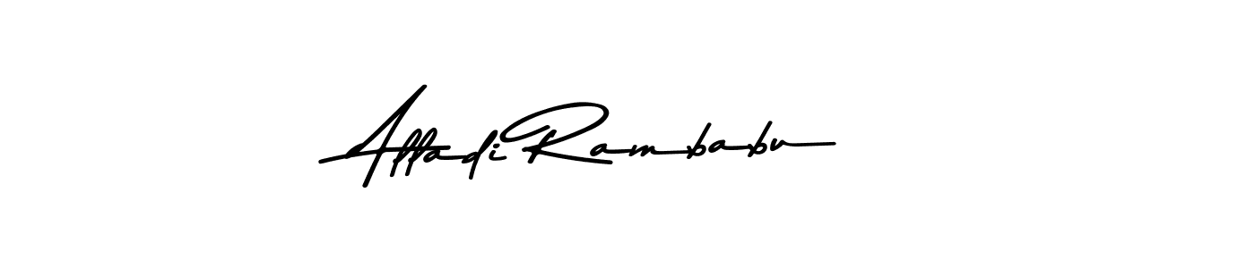 Make a beautiful signature design for name Alladi Rambabu. Use this online signature maker to create a handwritten signature for free. Alladi Rambabu signature style 9 images and pictures png