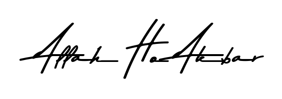 Use a signature maker to create a handwritten signature online. With this signature software, you can design (Asem Kandis PERSONAL USE) your own signature for name Allah Ho Akbar. Allah Ho Akbar signature style 9 images and pictures png